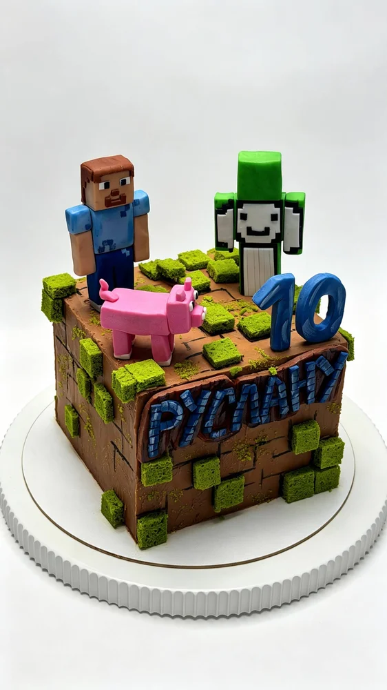 Торт «Minecraft»